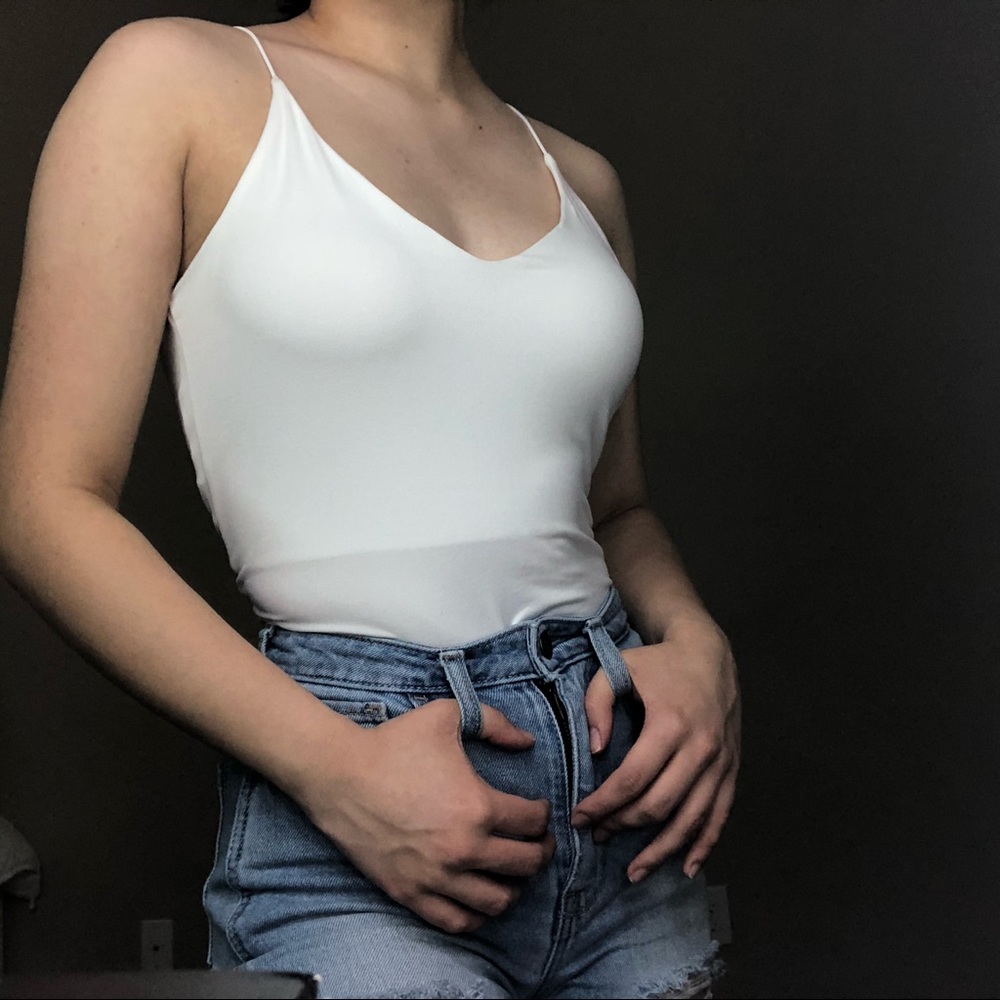 white tank top body suit!
